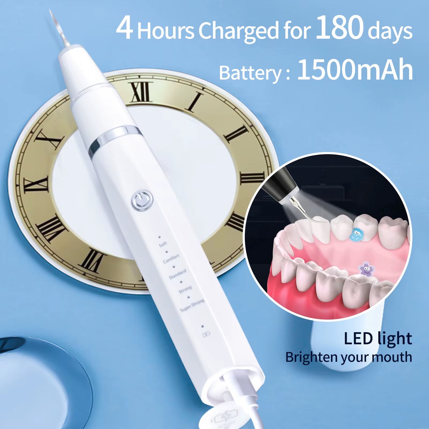 Youpin Electric Dental Scaler Ultrasonic Tooth Cleaner Household Tooth Stone Remover Tooth Whitening Oral Cleaning Tools